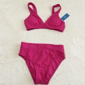 Cupshe Vibrant Pink Bikini Set NWT size small